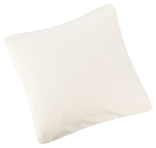 MOON Line-green 2er Pack Kissenbezug Kissenhülle Jersey 160g/m² 100% Baumwolle (50×50, natur) - 3