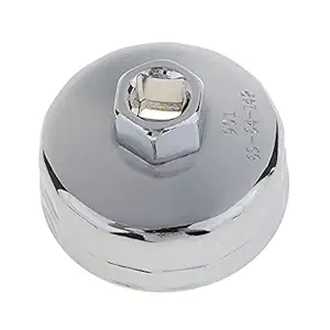 65mm 14 Flutes Oil Filter Wrench Removal Cap Tool Socket 901 Type Universal Fits Stainless Steel Heavy Duty Good Performance