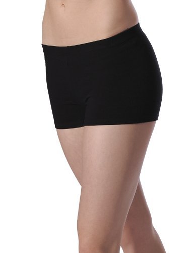 Roch Valley CTHIP Cotton/Lycra Hipster Style Shorts, Pantalones cortos, Negro, 7/8 (Talla del fabricante: 122-128)