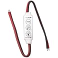 Roccia Indiano (Pack of 1) Led Flasher Module Led Dimmer Controller Strip Light Flasher Strip Light Dimmer 12v 24v DC Strip Light dimmer Switch
