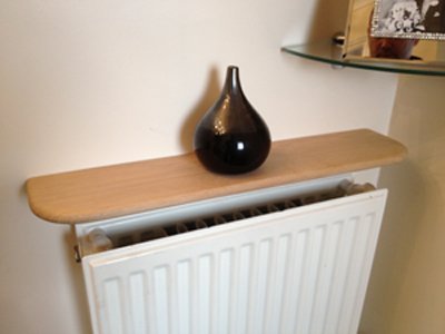 Heritage Shelving Solid Oak Radiator Shelf - Unfinished 1200 x 150 x 20mm