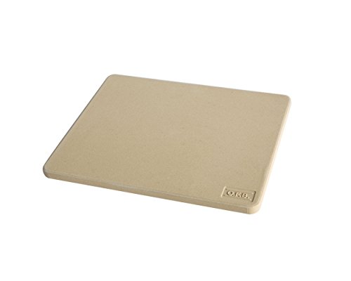 Otto Wilde Grillers Ottos Pizzastein, Pizzastein aus lebensmittelechtem Cordierit, 25 x 30 cm