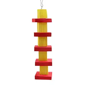 Winkh Blog & Log Ladder Bird Toy - Multicolor (Assorted Color)