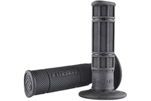 NIBBI Off-Road Handle Grips Comfortable Grip Non-Slip Durable For Motocross Throttle Handlebar (black)