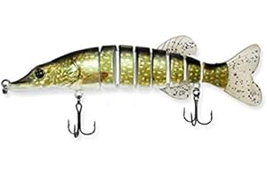 FISHIN ADDICT Jack Pike Multi jointed Swimbait Fishing Lure Cannibal 8’’ (200mm)