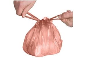 Aardvark Janitorial Supplies 300 Disposable Nappy Fragranced Sacks Diaper Tissue Hygienic Baby Bags Hand Ties, Pink (DPP15/E)