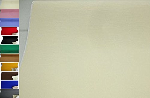 StoffBook Hochwertig selbstklebend Filzstoff Bastelfilz Klebefilz 100cm breit, B887 (Wollweiß)