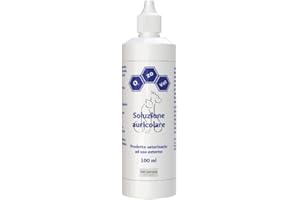 VET-SERVICE QUALITA' SOSTENIBILE Ozo-Vet | Solution Écouteur 100 ml – Nettoyant Écouteur Chiens et Chats à Base d'ozone, Nettoyage Oreilles Chien – Traite efficacement les Otites bactériennes et les acariens