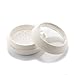 1 Pcs 30ML 1OZ Empty Refillable Circular Powder Puff Box Portable Make-up Powder Container Holder Case Great for Loose Powder Blusher Finishing Powder Storage(White)