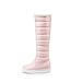 Produktbild MISS&YG Frauen Kurze Winter Stiefel Schnee Stiefel Kuh Wildleder Leder Faux Fell,Pink,35
