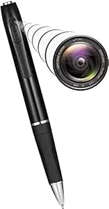 TECHNOVIEW V8 Wired Video and Audio Recording, HD 1080P, Portable Pocket Body Mini Slim Pen Camera, Support 32GB SD Card (Not Included) for Home Business Meetings and Security, Black