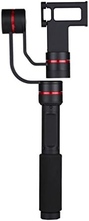 HJYQ 3 Axis Handheld Gimbal Stabilizer Mounting Clamp For 4.7-5.5 Smartphones 360 Degrees Wireless Control Vertical Shooting Panorama Mode Anti-Shake Video Camera,Red