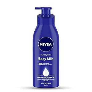NIVEA Body Lotion for Very Dry Skin, Nourishing Body Milk with 2x Almond Oil for 48H Moisturization, For Men & Women, 400 ml