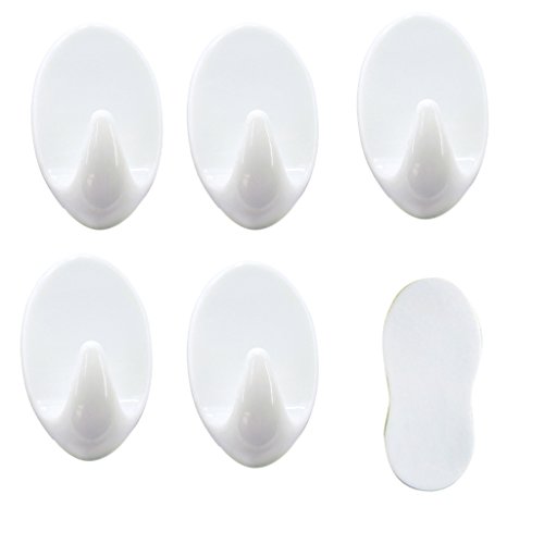 Gazechimp 5pcs Selbstklebender Stick Haken Wandhaken , Plastik - 5