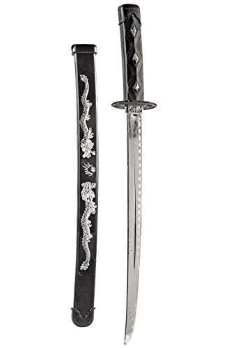 Kinder-Kostüm Set Samurai-Schwert Ninja-Schwert Säbel Dolch Spielzeug-Messer XXL Set Zubehör Maske Kopftuch Katana Verkleidung Waffem Bandana - 3