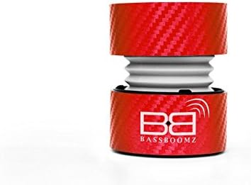 BassBoomz - High Performance Portable Bluetooth Speakers (Carbon Red)