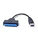 Price comparison product image LEDMOMO USB 3.0 To SATA Adapter Cable External Hard Disk 22 Pin SATA III to USB 3.0 Aapters Converter Data Transfer Cable for 2.5 Inch HDD/SSD High Speed 500Mbps 20cm