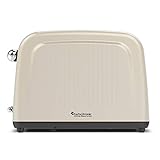 4 Scheiben Langschlitz Toaster mit 1500W, Aufwärm- / Auftaufunktion, inkl. Brötchenaufsatz Krümelschublade, Retro Design - 6