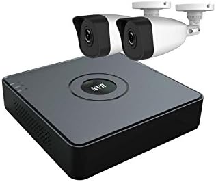 HiWatch by Hikvision 1080P IP Security Camera System with 4CH PoE HD NVR and 2x 2.1 Megapixels 1920 x 1080P Weatherproof CCTV Bullet Camera, Power Over Ethernet Kit (2TB Seagate Skyhawk CCTV HDD)