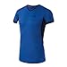 Produktbild Mens Womens Gym Bodybuilding Workout Fitness Tops Unisex Plain Lässige Sport Kurzarm Lauf Body Shaper T-Shirt Fast Dry