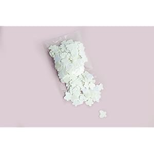 konfetti - Schmetterling Konfetti - 18 g - weiße Farbe (handgemacht Konfetti)