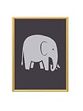 Kunstdruck - Digitale Illustration - Baby Elefant - A4 Größe