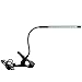 Produktbild Racksoy Stilvoll Mini Stich Touch On-Off/Dimmbar 10 LEDs USB Laptoplicht Lese-Beleuchtung Klemmleuchte Schreibtischlampe mit Flexibel Schwanenhals und Klemmehalter USB-Anschluss (Schwarz)