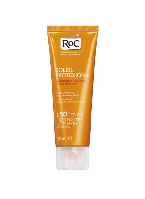RoC Soleil Protexion+ Velvet Moisture Quenching Fluid with SPF 50 Plus 50 ml