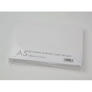 A5-148mm-x-210mm-Sheets-160gsm-Blank-Card-Cardstock-White-100pk