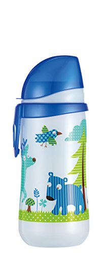 nip First Cup mit Soft-Trinkschnabel Silikon, 12 Monate+, 330 ml, Boy