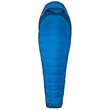 Saco de dormir muy cálido con forro mullido hecho 100% de tafetá de poliéster reciclado, cremallera (izquierda) en toda la longitud con pliegue de protección zip guard, se puede usar también como colcha