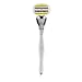 SHAVE-LAB - FIRE - Manual Razor with 4x Razor Blades (P.L.6+ - 6 blades - swinging cartridge - for women, white)