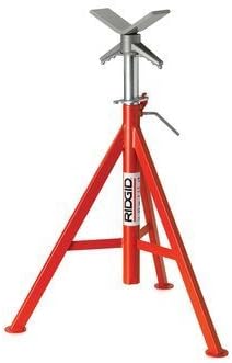 Ridgid 56657 VJ-98 Roller Head Low Pipe Stand with 20-Inch-38-Inch Height Adjustment by North Coast Electric