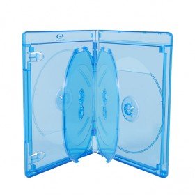 Elite Blu-ray 6er Hüllen, 14 mm, Blau, Transparent, 5 Stück