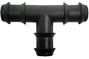 RIEGOPRO SU TIENDA DE RIEGO RIEGOPRO Te Goteo Negro 16mm Bolsa de 10 Unidades para Riego por Goteo y jardinería