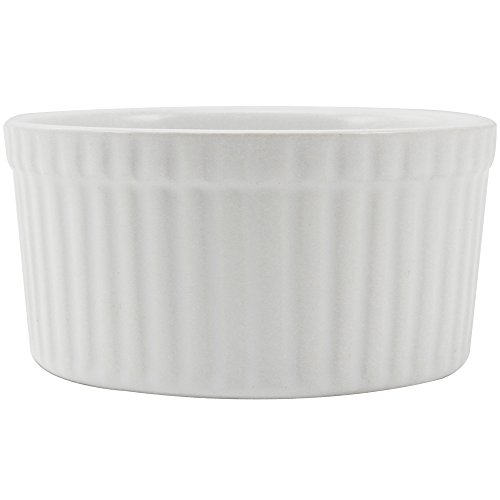 COM-FOUR® 6 Stück Ragout Fin Schalen, Auflaufform, Pastetenförmchen, Creme Brulee, weiß - 3