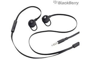 BlackBerry hdw-49299–001 Premium stère en oreille casque/Kit mains libres/écouteurs pour Blackberry Curve 9360, Curve 9380, Pearl 3 G, Storm, Storm2, Torch 9800, Torch 9810, Torch 9860 – Noir