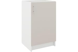 JD Greta Fixed Height 500mm Kitchen Base Cabinet Floor Unit (Without Worktop) – Cashmere Matt