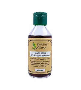 Earthy Sapo Handmade Anti Itch Ayurvedic Hair Oil (camphor, neem), 100 ml