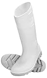  Uvex Nora Gummistiefel 94756 - Sicherheitsstiefel S5 SRC - Weisse Arbeitsstiefel fur Damen Herren - Wasserdichte, Hohe Arbeitsschuhe mit Stahlkappe - Weiß - Grosse 47