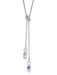 GoSparkling Lágrima de cristal del oro blanco 18K plateó el collar pendiente con el cristal austríaco para las mujeres