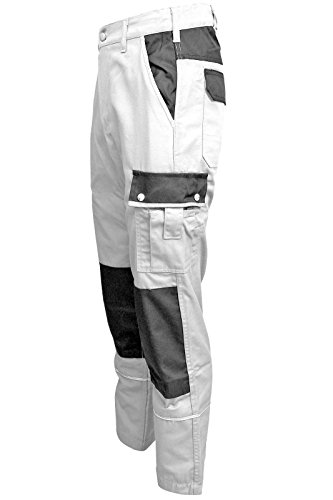 Preisvergleich Produktbild 2x Cargohose Arbeitshose Bundhose weiß 54