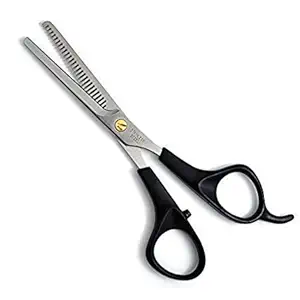 Kvitoe Hair Cutting Scissor Stainless Steel for Men and Women for Salon Scissor Barbers and Home Use Pack of 1 (Thinning Scissor)