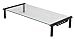 Price comparison product image Kit KTUSBGSTBK Glass Desktop Table Shelf Stand with USB 2.0 Hub Compatible with Monitors, TVs, Laptops, Computers, DVD/Blu-Ray Players, Amplifiers and Games Consoles - Black/Clear