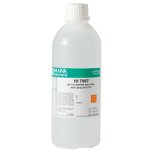 Preisvergleich Produktbild PH Kalibrierlösung Eichlösung Hanna pH 7.01 460ml (HI 7007L)