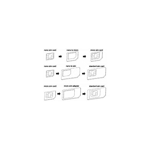 Noosy - ADAPTADOR 3 EN 1 NOOSY NANO NANOSIM   MICRO MICROSIM A SIM NEGRO