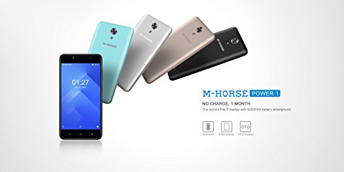 M-Horse m-net power 1,smartphone ohne vertrag,Android 7.0, 5050mAh groÃŸe Batterie,5.0 Zoll FHD 720*1280,1 GB RAM+8 GB ROM,5MP+5MP kamera,MTK6580A 1.3 GHz,3g handy,Grau