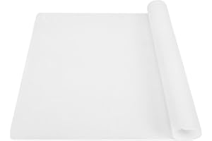 FOLKSY SUPER KITCHEN SUPER KITCHEN Silikonowa Mata do Pieczenia, Żaroodporne Mata do Ciasta, Nieprzywierająca Mata do Fondantu, Żywicą Epoksydową, Pizzy, Chleba, Makaroników, Ciastek, Nie BPA (60x40cm)