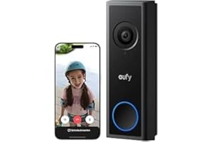 EUFY SECURITY eufy Video Doorbell Camera Wireless C30, Live Video Call, 2K FHD, Battery Powered, 16:9 Wide View, Easy Installation, Human and Motion Detection, HomeBase S380 Compatible, No Monthly Fee
