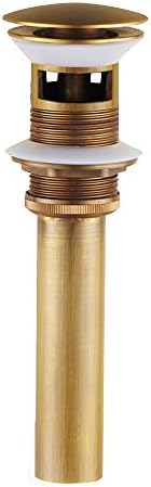 Vejaoo Bronze Finish Pop up Vessel Basin Sink Strainers Lavatory Vessel With Overflow